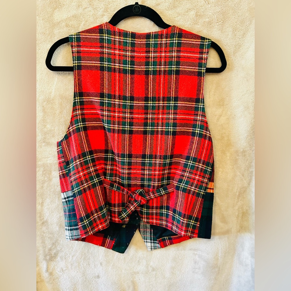 GAP Vintage Multicolor Plaid Vest - Picture 4 of 4
